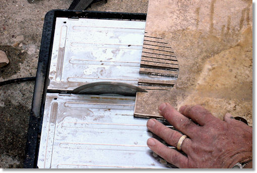 Cutting Tile with a Saw