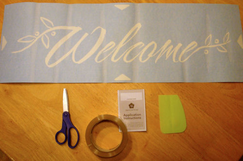 Apply Vinyl Lettering - Supplies