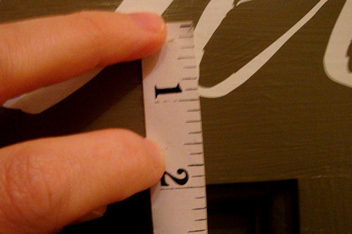 Apply Vinyl Lettering - Tape Measure