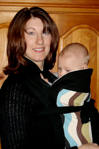 Babywearing - Me with Little Guy in a Mai Tei 