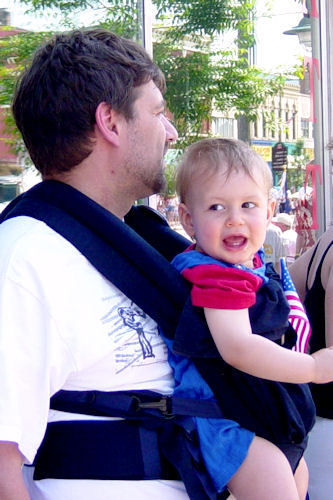 Babywearing - Z-Man and Teacher