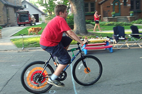 Jo-Bear in Bike Parade