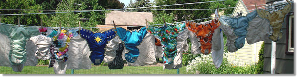 Diapers on Clothesline
