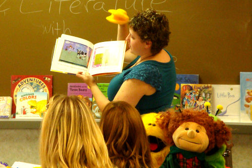 Early Childhood Conference 2010 - Cassie Reading with a Puppet
