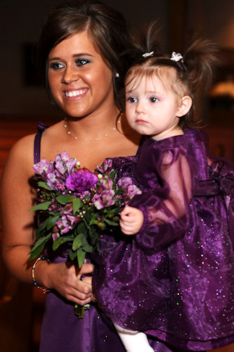 Flower Girl Peanut Processes Down the Aisle