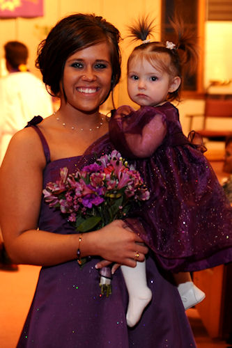 Flower Girl Peanut After the Service