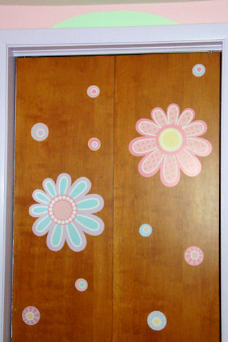 Flowers on Closet Door