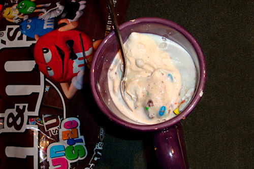 Homemade M&M Blizzard