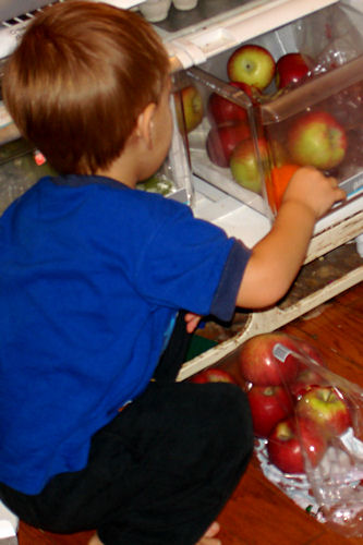 Zman Grabs an Apple