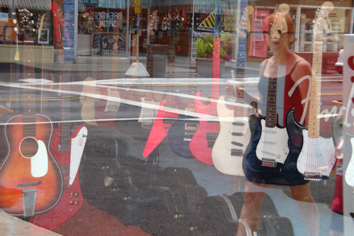 Guitars in Window