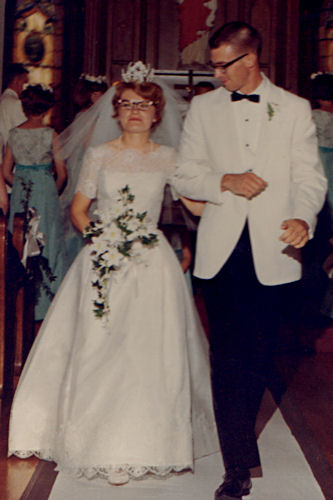 Mom and Dad's Wedding - Exiting the Church