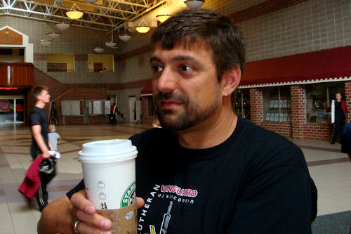 Memorial Day 2010 - Teacher holding Coffee