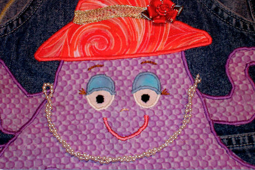 Mermaid Appliqué - Octopus Face