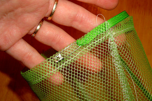 Make Mesh Produce Bags - Safety Pin