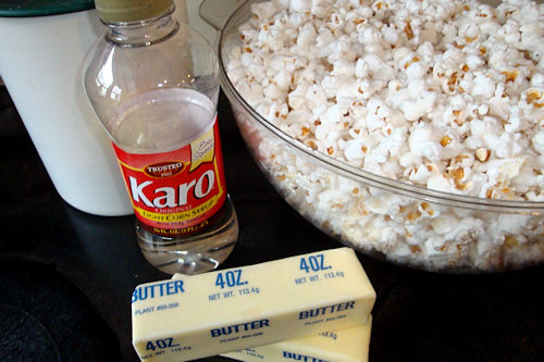 Microwave Caramel Corn Recipe - Ingredients