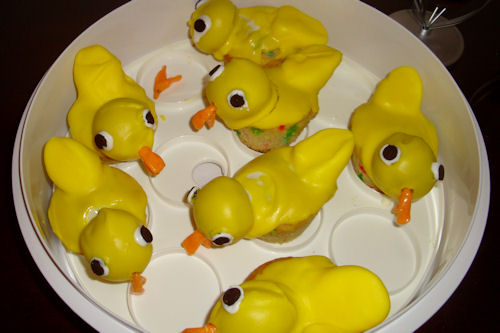 Rubber Duck Cupcakes - Starting to Melt