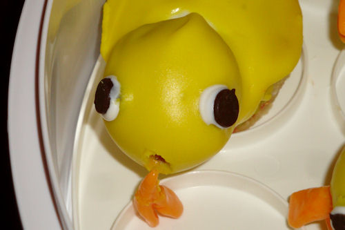 Rubber Duck Cupcakes - Beak Falling Off