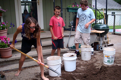 Raised Garden - Angel Face Digging