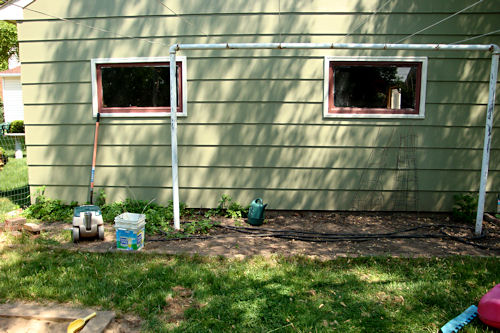 Before the Raised Garden - Front View