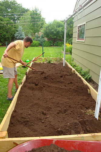 Raised Garden - Teacher Spreads Dirt