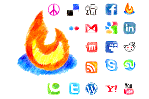 Social Media Icons - Plechi