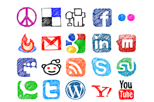 Social Media Icons - Plechi