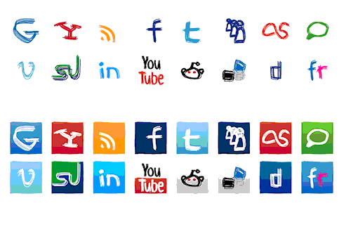 Social Media Icons - Plechi