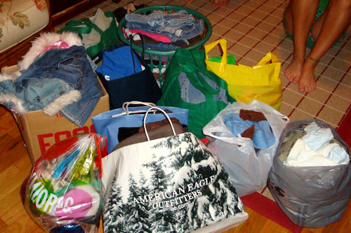 Clothes Swap - Big Pile of Clothes