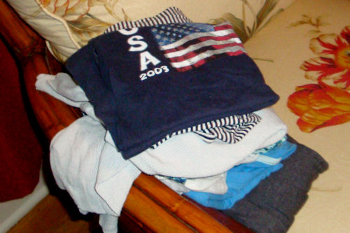 Clothes Swap - Smaller Pile of Clothes