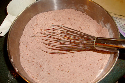 Teddy Bear Cookies - Whisk Dry Ingredients