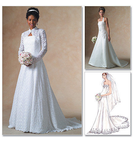 Designer bridal dress patterns