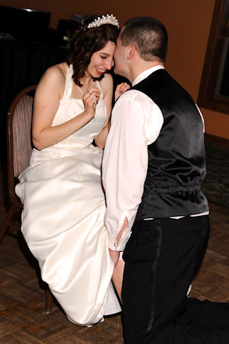 Wedding Reception - Garter Time