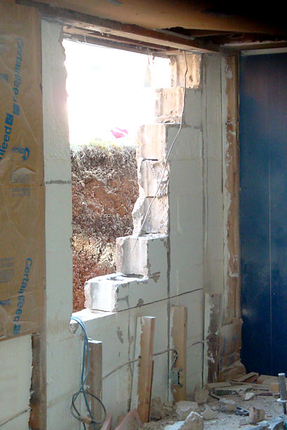 Egress Window - Hole in Foundation