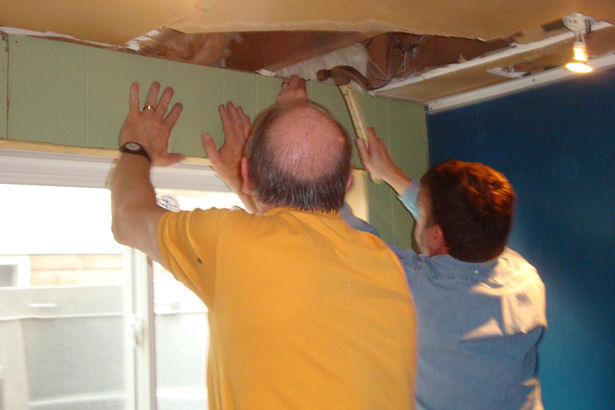 Egress Window - Nailing up the Panelling