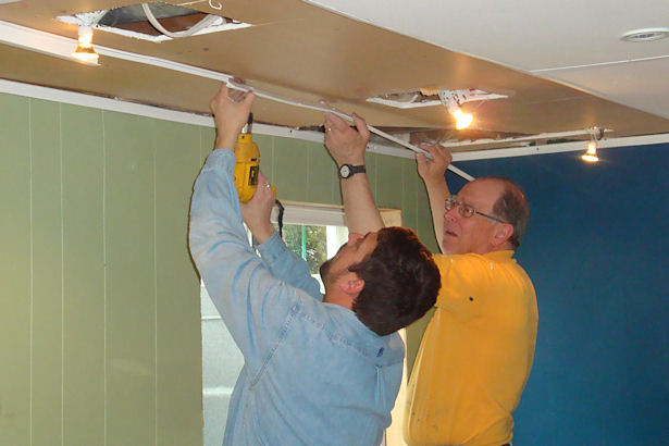 Egress Window - Replacing the Ceiling Tiles 