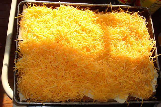 Enchilada Casserole Recipe - Cheese!