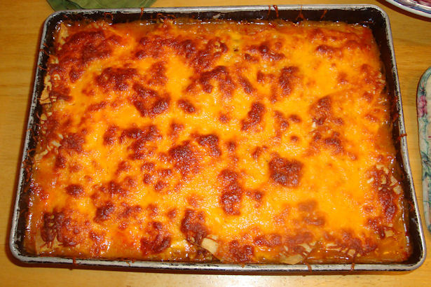 Enchilada Casserole Recipe - Done