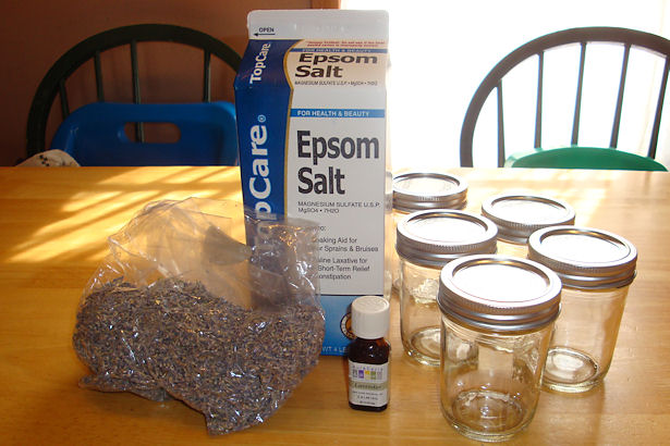 Homemade Bath Salts Recipe - Ingredients