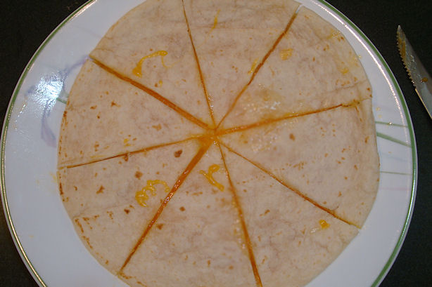 Microwave Quesadilla is Done!