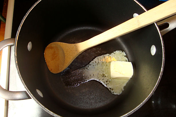Rice Krispie Treats Recipe - Melting Butter