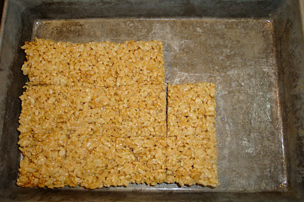 Rice Krispie Treats Recipe - Cut and Half Gone