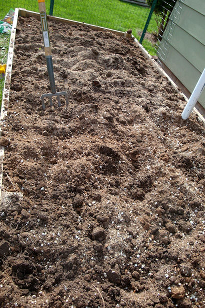 Square Foot Gardening Preparation - Whole Garden 