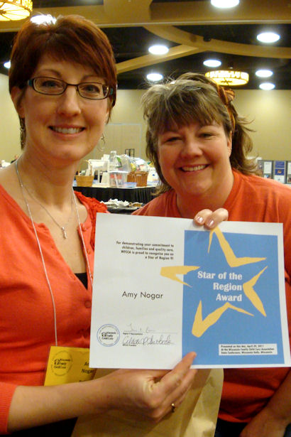 Star of the Region Award - Me with the Regional Representative