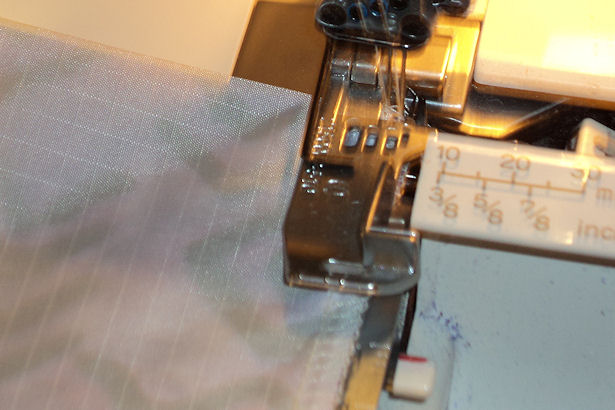 Starting Finishing Serged Seam - Realign the Seam