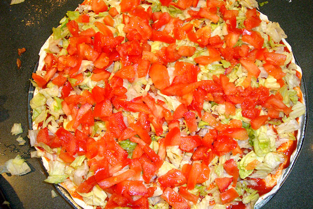 Taco Dip Recipe - Add Tomato