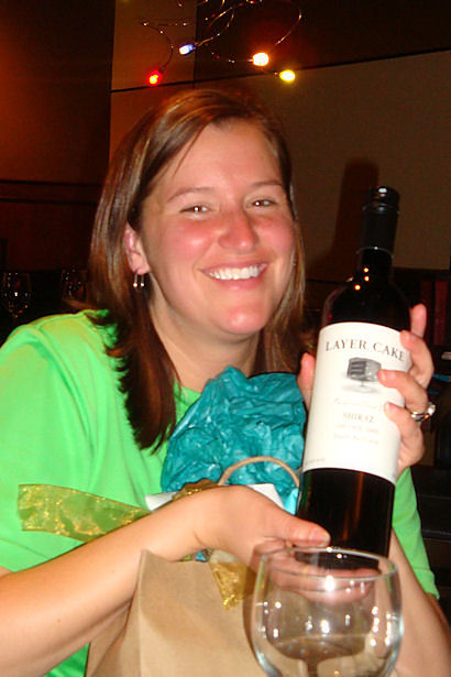 VAEYC Dinner 2011 - Julie with Wine