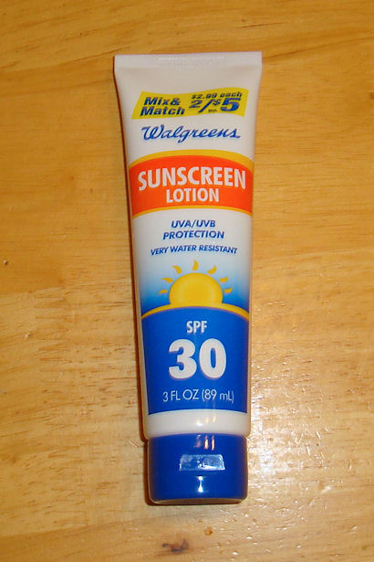 Walgreens Brand Sunscreen