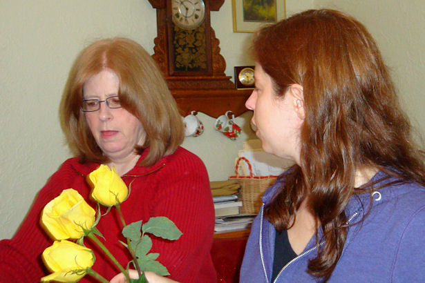 Wedding Flowers - Dee and her Mom