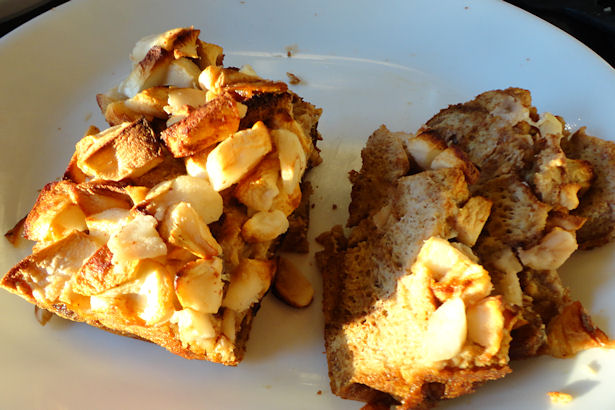 Apple Bread Pudding Recipe - Cut