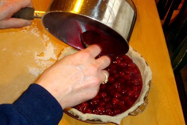 Best Cherry Pie Recipe - Add filling